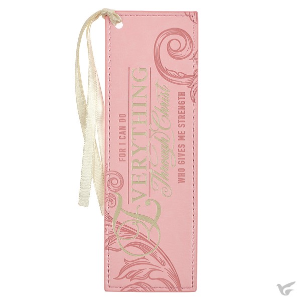 Productafbeelding: voorkant van Through Christ Fluted Iris Pink Faux Lea