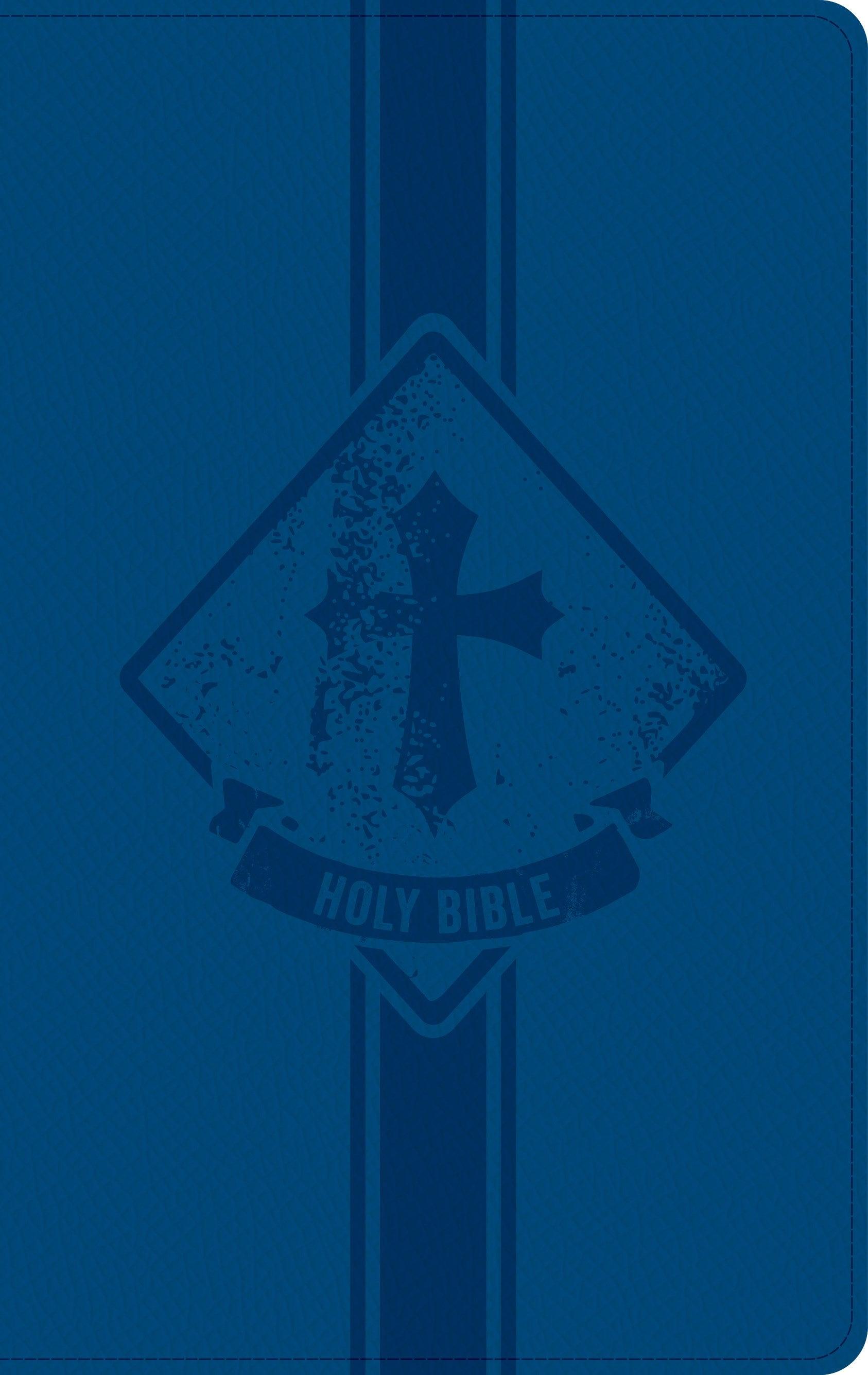 Productafbeelding: voorkant van KJV Kids Bible  Thinline Edition-Navy LeatherTouch