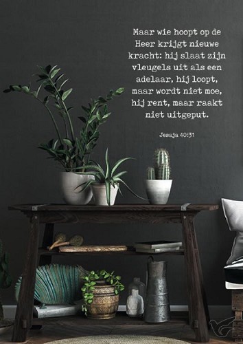 Productafbeelding: voorkant van Poster wie hoopt op de Heer