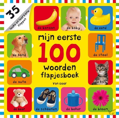 Productafbeelding: voorkant van Mijn eerste 100 woorden flapjesboek