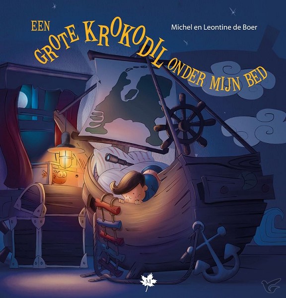 Productafbeelding: voorkant van Grote krokodil KLEURBOEK onder mijn bed