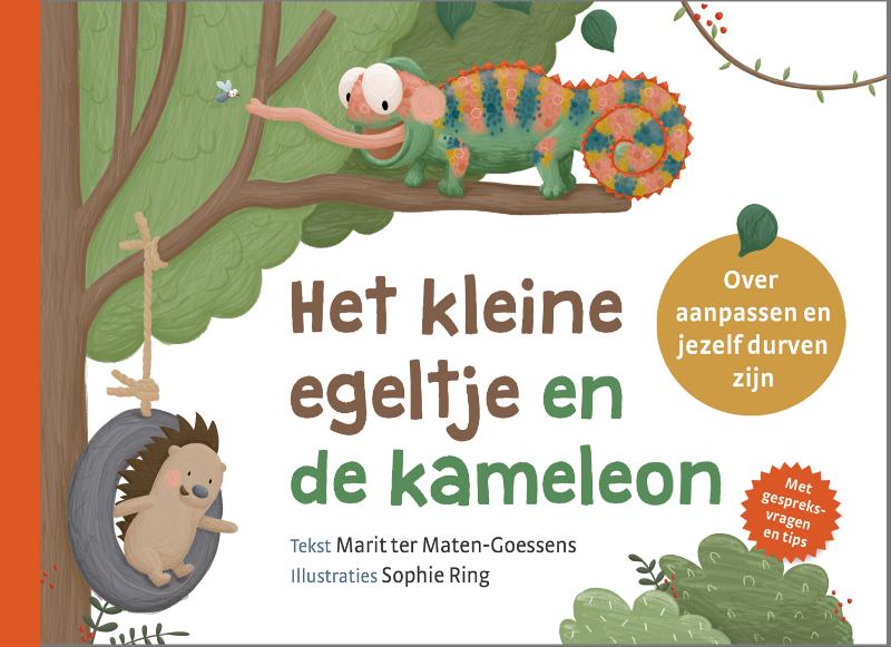 Productafbeelding: voorkant van Het kleine egeltje en de kameleon