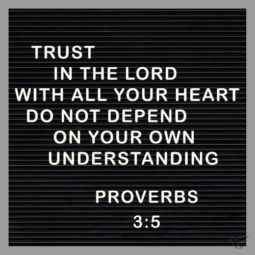 Productafbeelding: voorkant van Kaart trust in the Lord