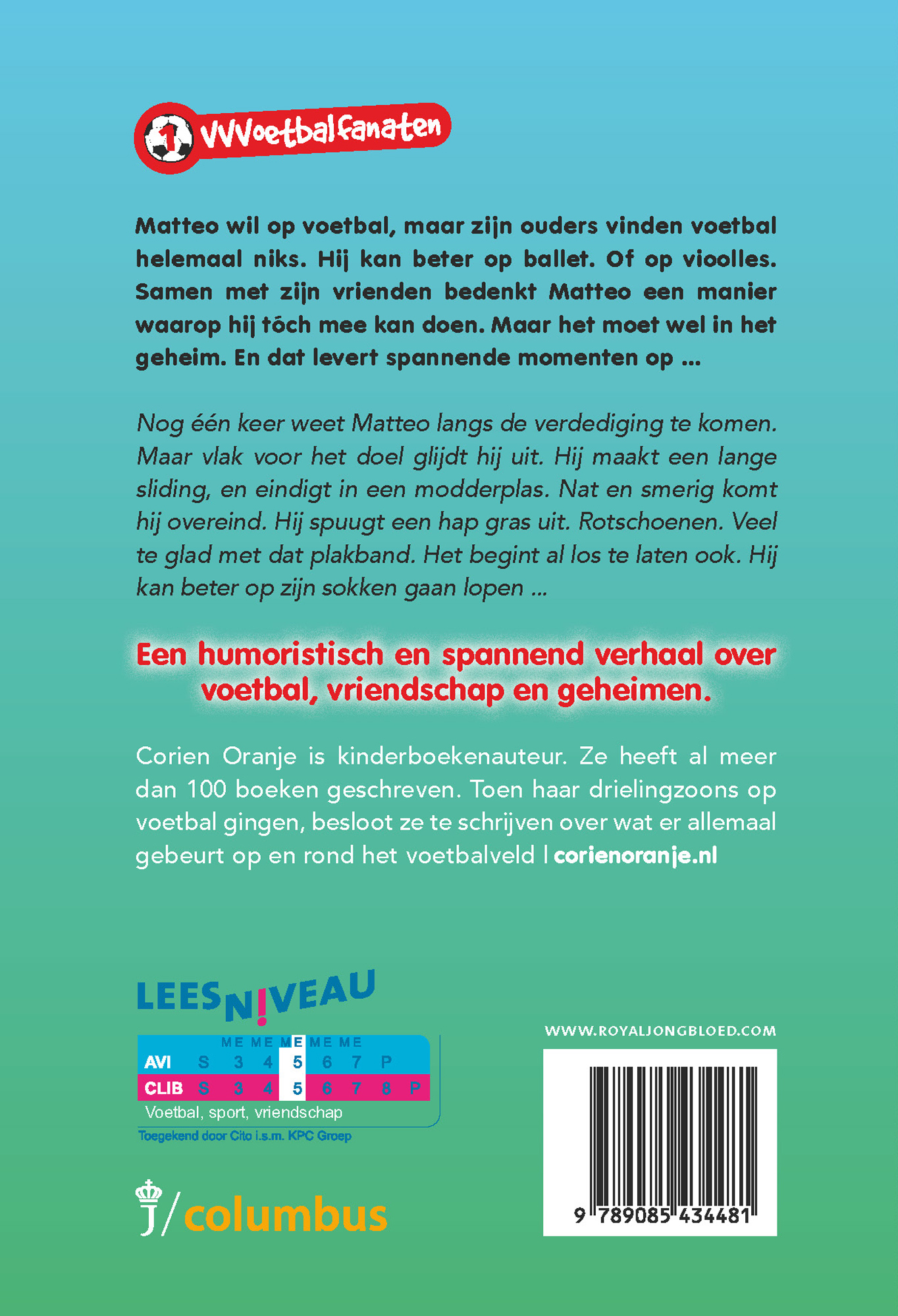 Voetbalschoenen met plakband (e-book)  Productafbeelding: achterkant van Voetbalschoenen met plakband