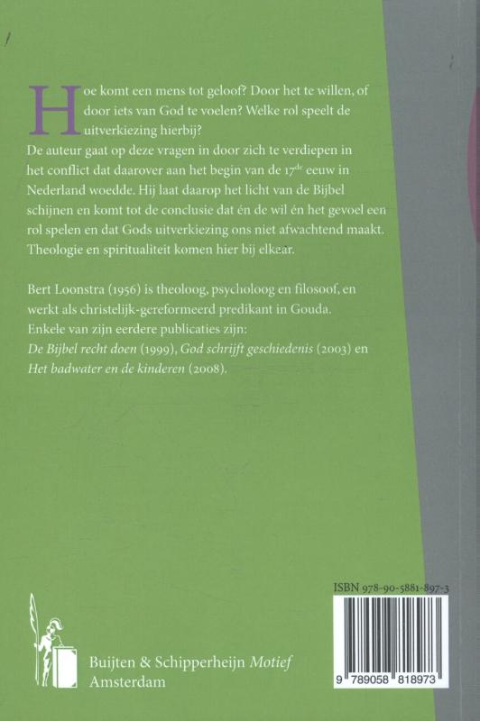 Productafbeelding: achterkant van Willen en voelen en uitverkiezing