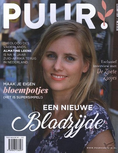 Productafbeelding: voorkant van Puur! magazine 2021-1 een nieuwe