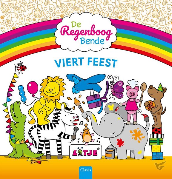 Productafbeelding: voorkant van De Regenboogbende viert feest