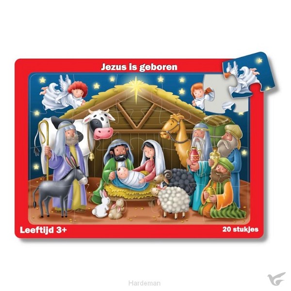 Productafbeelding: voorkant van Puzzel tray Jezus is geboren