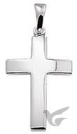 Productafbeelding: voorkant van Silver pendant cross 20.5x12x33mm