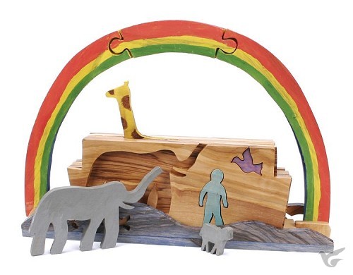 Productafbeelding: voorkant van Ark/regenboog uitneembare figuren