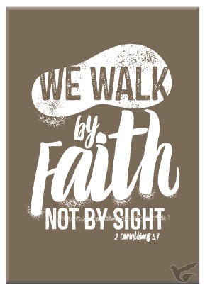 Productafbeelding: voorkant van Kadobord we walk bij faith