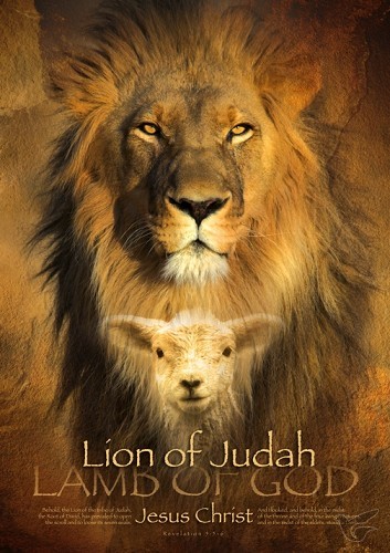 Productafbeelding: voorkant van Poster A3 lion of judah