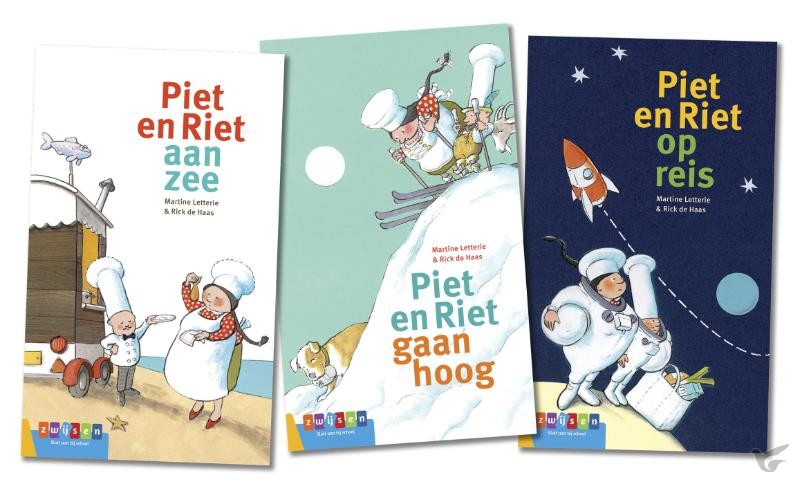 Productafbeelding: voorkant van Pakket AVI groeiboeken Piet en Riet (3 t