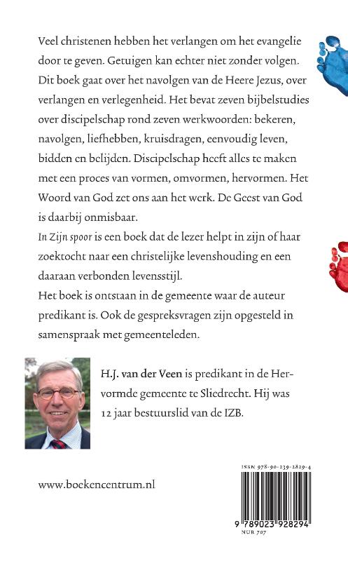 Productafbeelding: achterkant van In zijn spoor