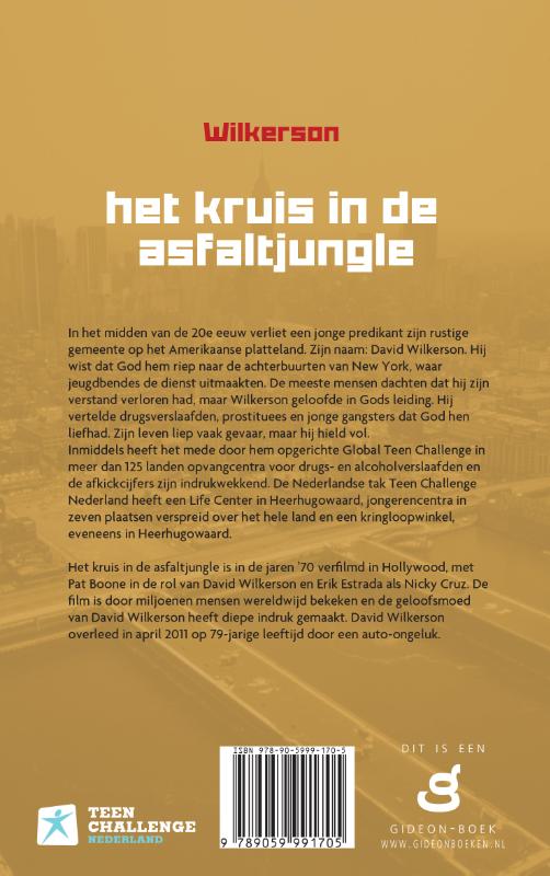 Productafbeelding: achterkant van Het kruis in de asfaltjungle