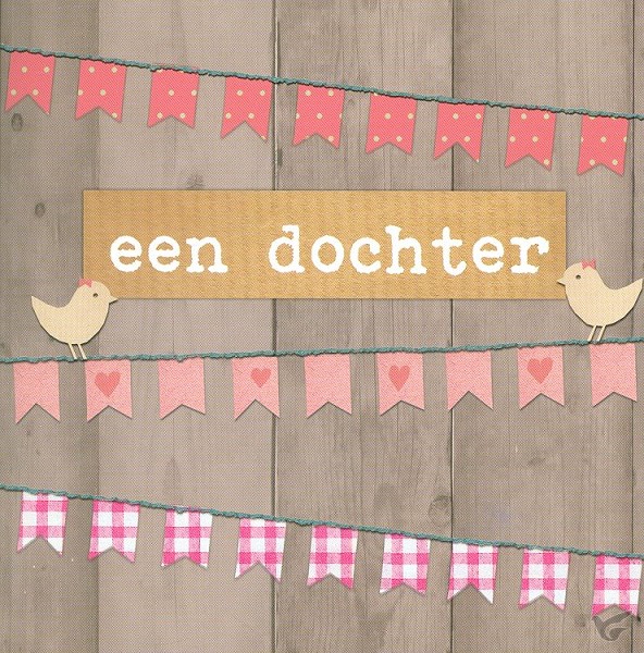 Productafbeelding: voorkant van Wenskaart een dochter