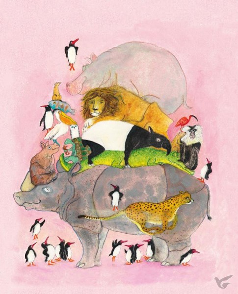 Productafbeelding: voorkant van Springende pinguins en lachende hyena's