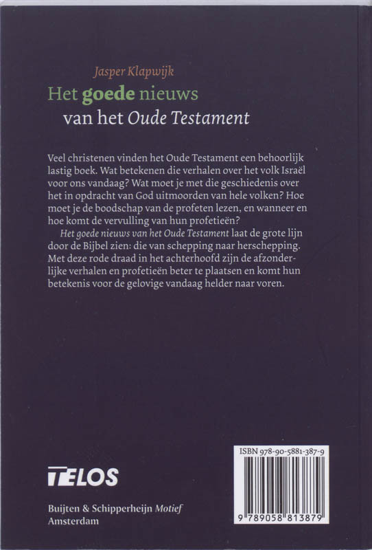 Productafbeelding: achterkant van Het goede nieuws van het Oude Testament