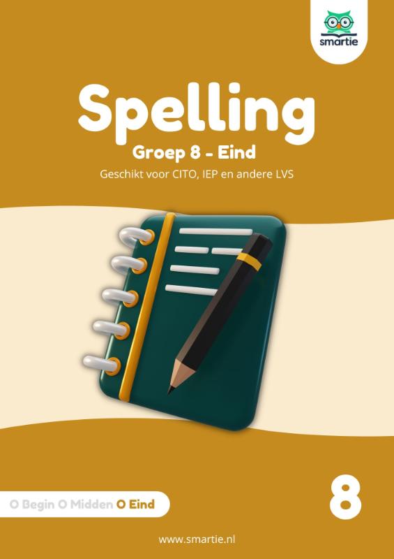 Productafbeelding: voorkant van Spelling groep 8 - eind