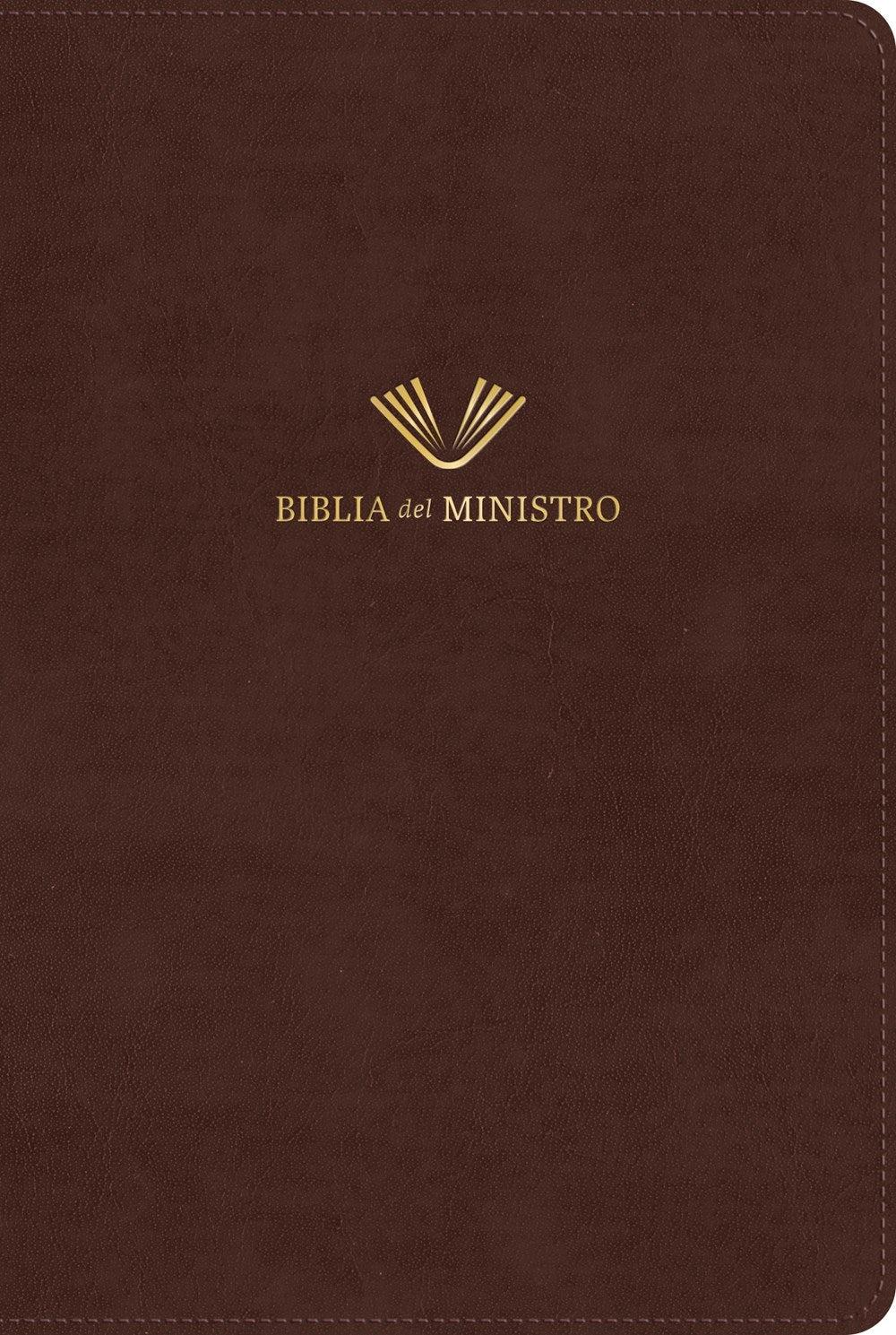 Productafbeelding: voorkant van Span-RVR 1960 Minister's Bible  Amplified Version (Biblia del Ministro  Edicion Ampliada)-Brown Imitation Leather