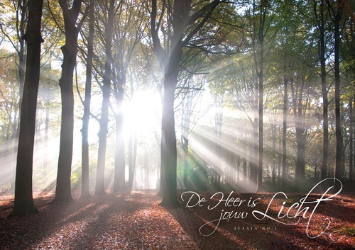 Productafbeelding: voorkant van Poster A3 de Heer is jouw licht