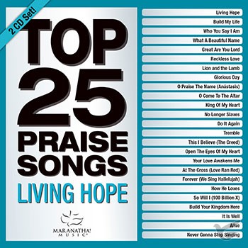 Productafbeelding: voorkant van Top 25 Praise Songs - Living Hope (2CD)