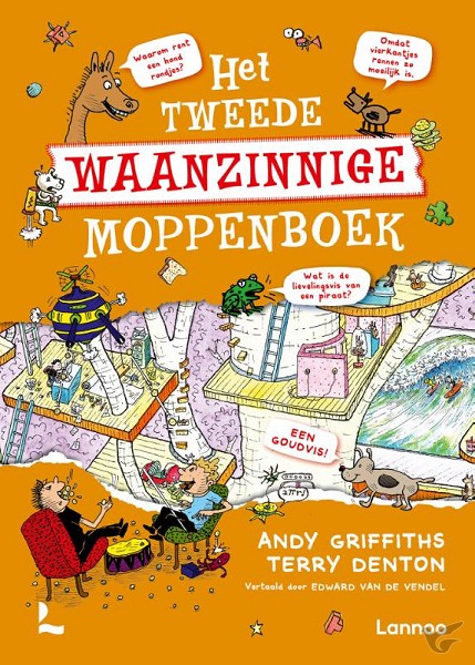 Productafbeelding: voorkant van Tweede waanzinnige moppenboek