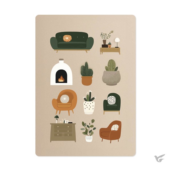 Productafbeelding: voorkant van Kaart Huiskamer