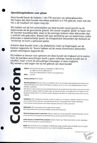 Productafbeelding: voorkant van Opwekking gitaarakkoorden 759-770 A4aanv