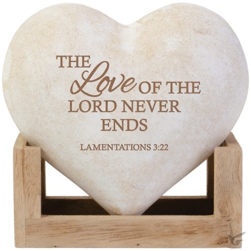 Productafbeelding: voorkant van 3d Wooden Heart Love of the Lord