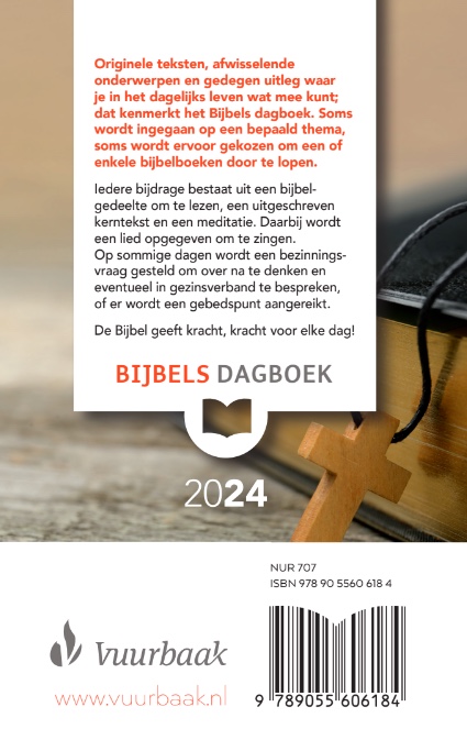 Productafbeelding: achterkant van Bijbels dagboek 2024