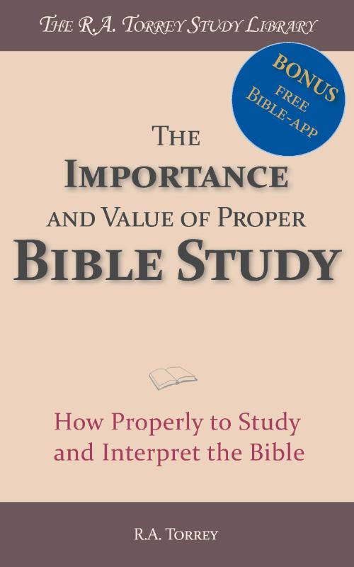 Productafbeelding: voorkant van The Importance and Value of Proper Bible Study