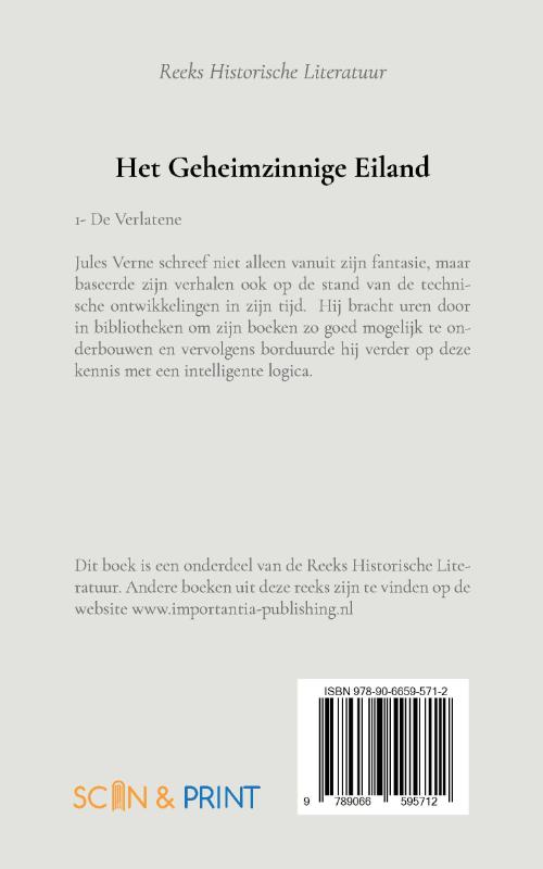 Productafbeelding: achterkant van Het Geheimzinnige Eiland 1