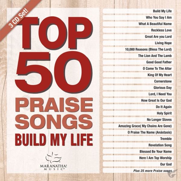 Productafbeelding: voorkant van Top 50 Praise Songs Build My Life