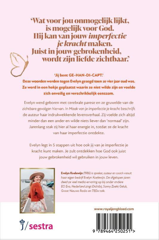 Productafbeelding: achterkant van Maak van je imperfectie je kracht