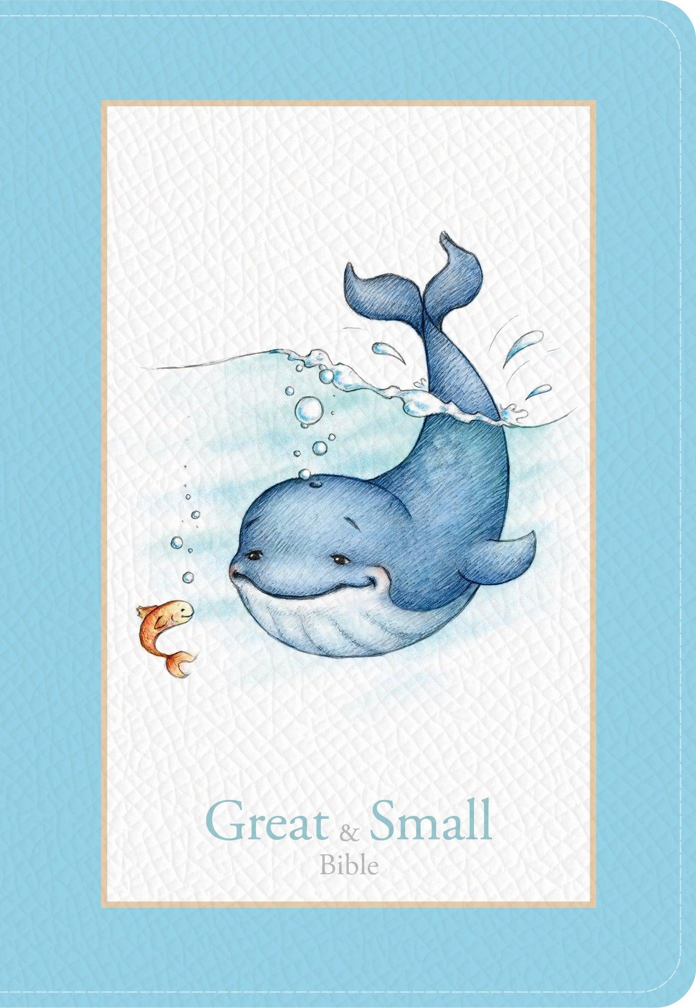 Productafbeelding: voorkant van CSB Great And Small Bible-Blue LeatherTouch