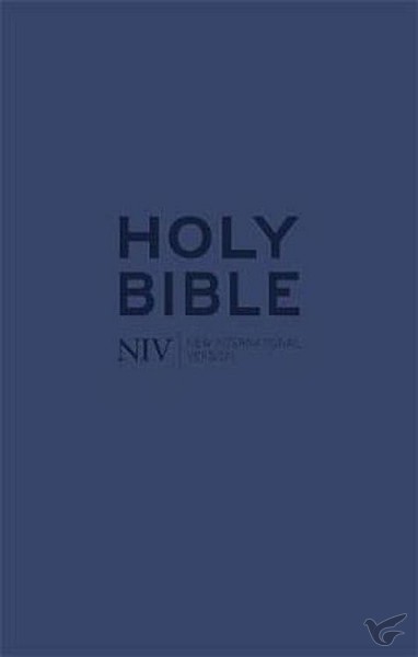 Productafbeelding: voorkant van Tiny Bible With Zip - blue