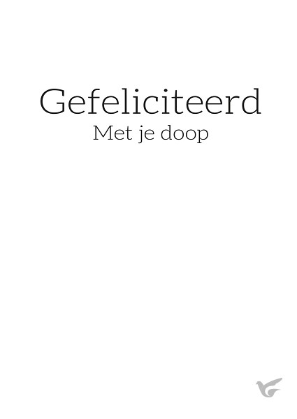 Productafbeelding: voorkant van Gefeliciteerd met je doop