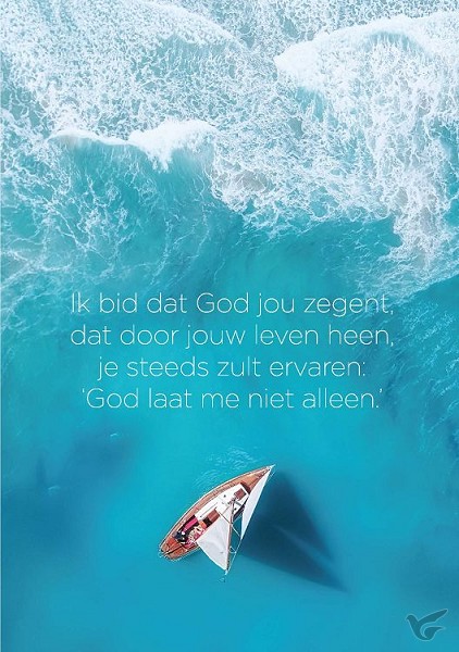 Productafbeelding: voorkant van Wenskaart Ik bid dat God jou zegent