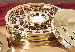 Productafbeelding: voorkant van Brass communion tray