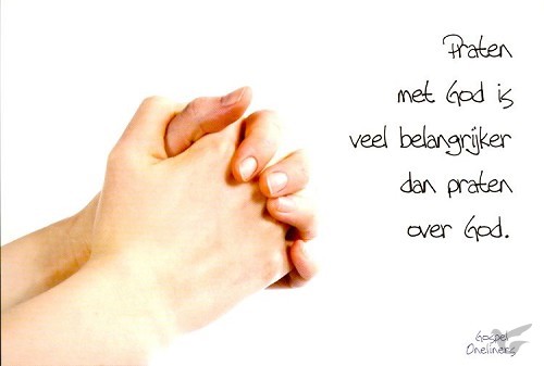 Productafbeelding: voorkant van Prentbriefkaart praten met God