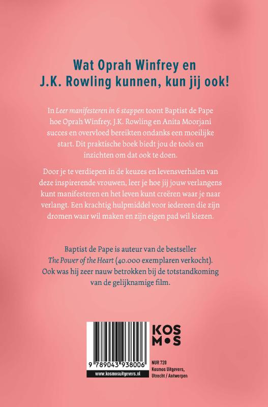 Productafbeelding: achterkant van Leer manifesteren in 6 stappen