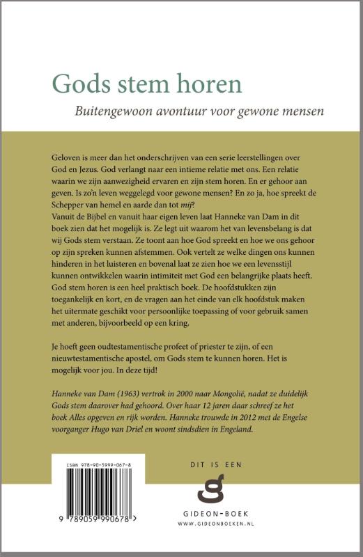 Productafbeelding: achterkant van Gods stem horen