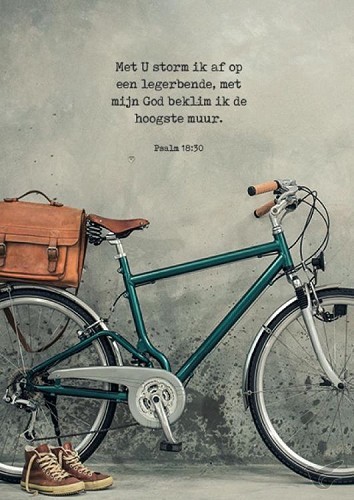 Productafbeelding: voorkant van Poster met U storm ik af op een legerben