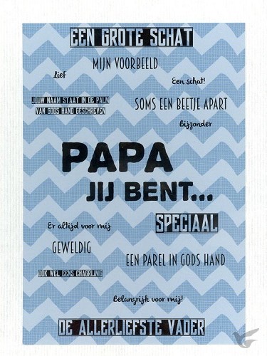 Productafbeelding: voorkant van Kaart papa jij bent