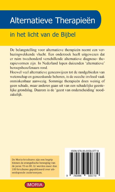 Productafbeelding: achterkant van Alternatieve therapieën