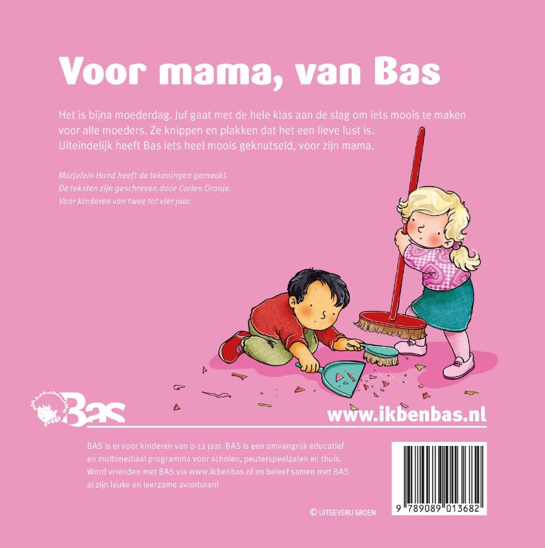 Productafbeelding: achterkant van Voor mama, van Bas
