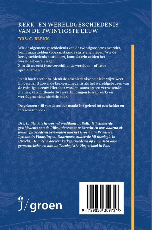 Productafbeelding: achterkant van Kerk- en wereldgeschiedenis van de twintigste eeuw