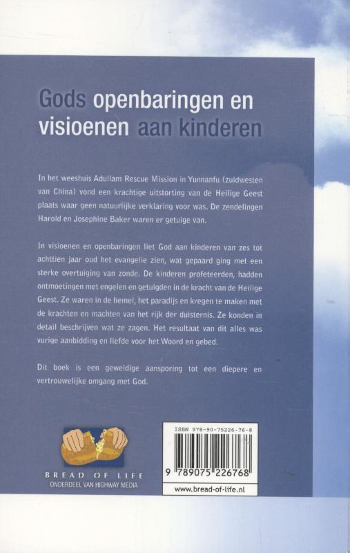 Productafbeelding: achterkant van Gods Openbaringen en Visioenen aan kinderen