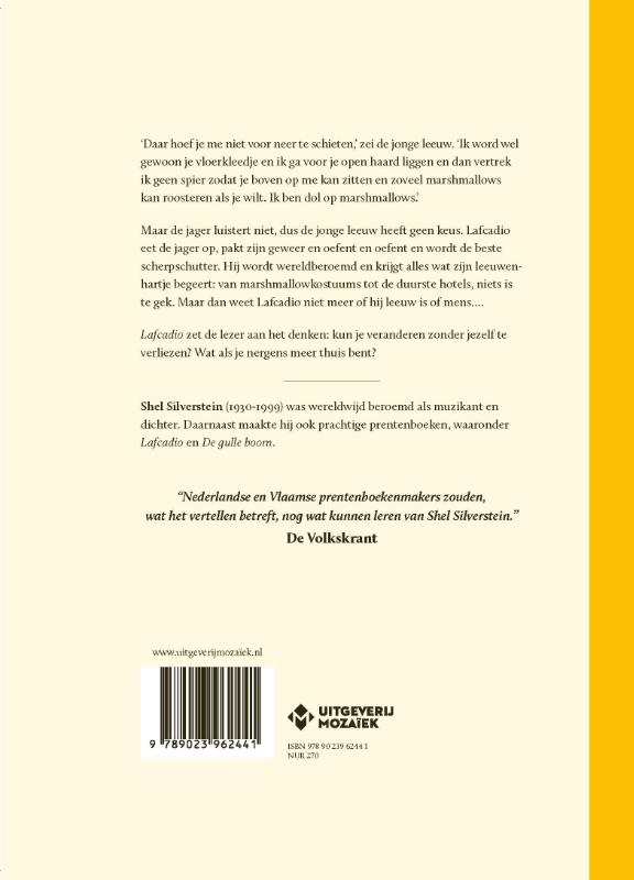 Productafbeelding: achterkant van Lafcadio, de leeuw die terugschoot